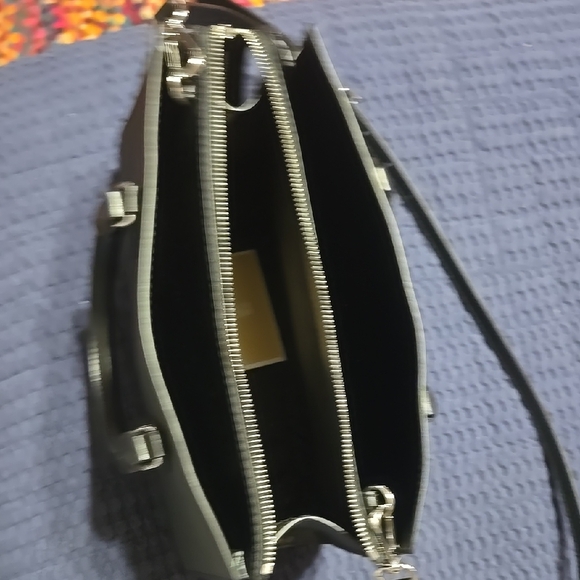 Michael Kors Black and Silver Satchel with Elegant Hardware - Picture 4 of 5